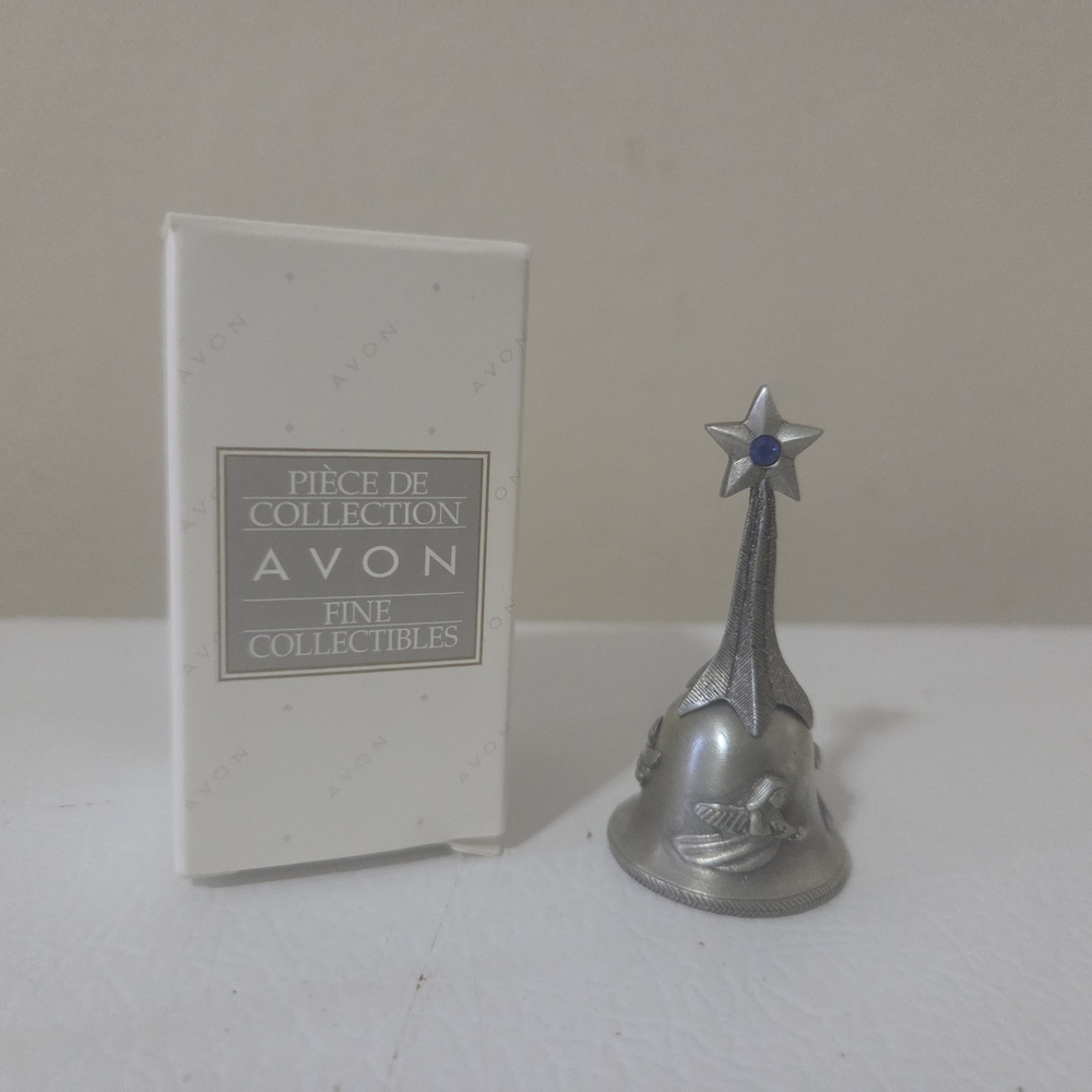 Avon Mini Christmas Pewter bell September
